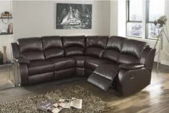 Anya Corner Sofa Real Leather Recliner.