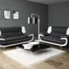 Carol 3+2 Black & White Carol 3 + 2 Sofa