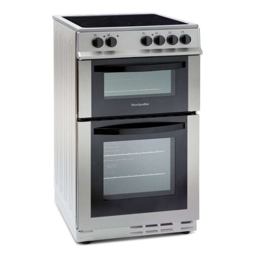 Montpellier MDC500FW/K/S 50cm Double Oven White, Silver or Black