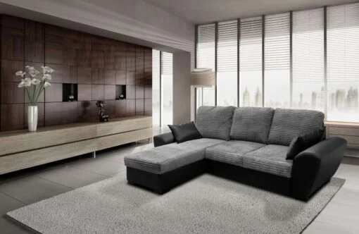 gianni left sofa bed bl-grey FAB cobr-metro (2) Gianni Fabric Sofa Bed