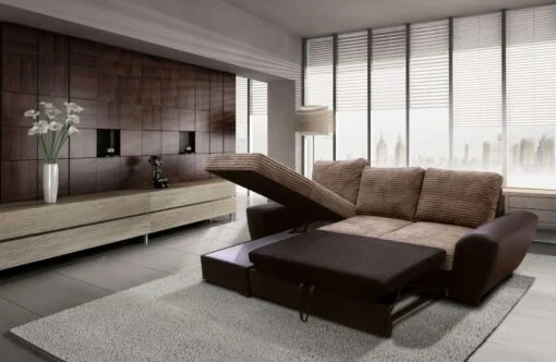 gianni left sofa bed br-br FAB cobr-metro Gianni Fabric Sofa Bed