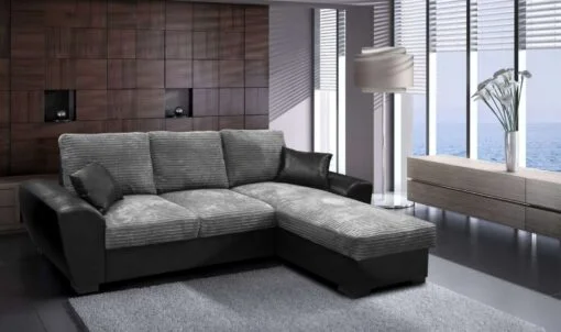 gianni right sofa bed bl-grey FAB cobr-metro (2) Gianni Fabric Sofa Bed