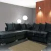 royal_black-right ROYAL CRUSHED VELVET CORNER SOFA