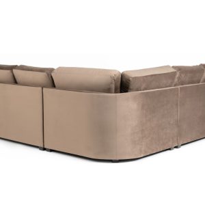 Venicia full back Plush Velvet Corner Sofa (2C2)